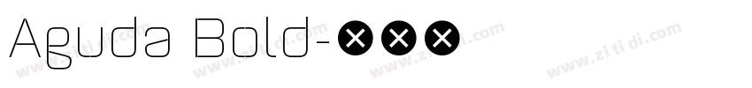 Aguda Bold字体转换